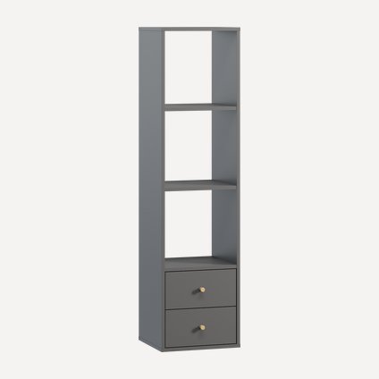 Стеллаж Кейн 2-39x149 Графитовый