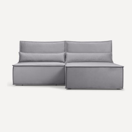 Диван угловой Стаус Velvet Silver