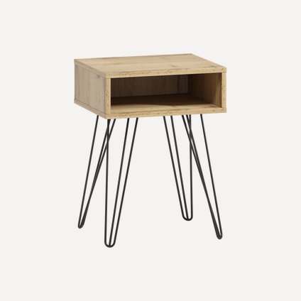 Тумба прикроватная Ивейн-4 Iron Open Wood Simple