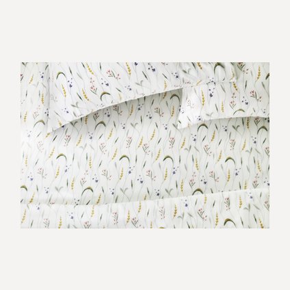Простыня на резинке Миксуй Филд-Вайт 160x200
