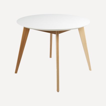 Кухонный стол Лунд Round White