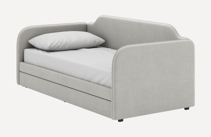 Кровать выдвижная детская Велди 90 Velvet Silver