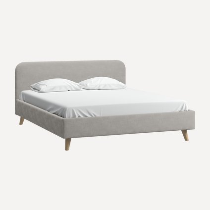 Кровать Лайтси 180 Velvet Silver