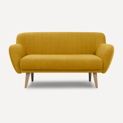 Диван прямой Соланс Velvet Yellow