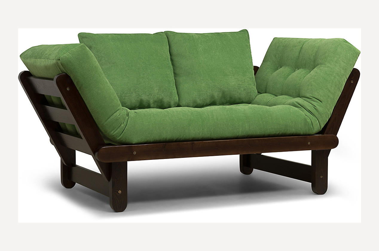 Кушетка Гринвилл Velvet Green Венге - фото 4