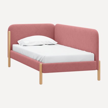 Кровать Кейси 120 Велюр Розовый