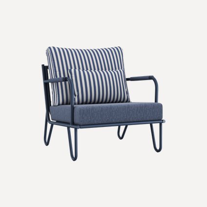 Кресло Элара Рогожка Синий