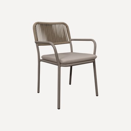 Стул Дэйкер Рогожка Бежевый/Латте