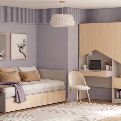 Модульная детская Пенни-1 Latte Plywood