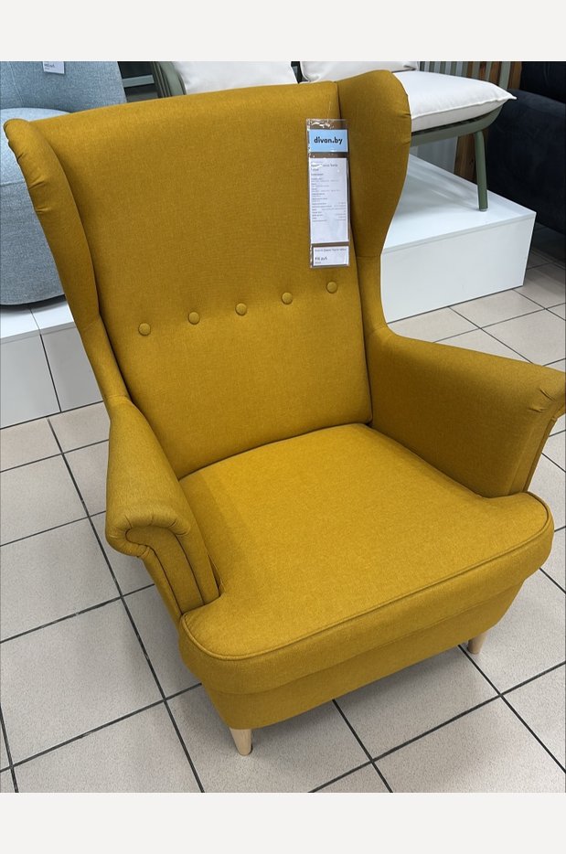 Кресло Дженкс Textile Yellow - фото 2