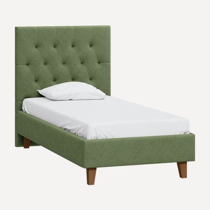 Кровать Раверти-Legs 120 Velvet Olive