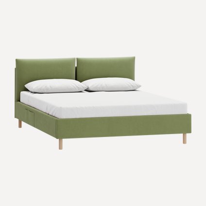 Кровать Коверти 140 Velvet Olive