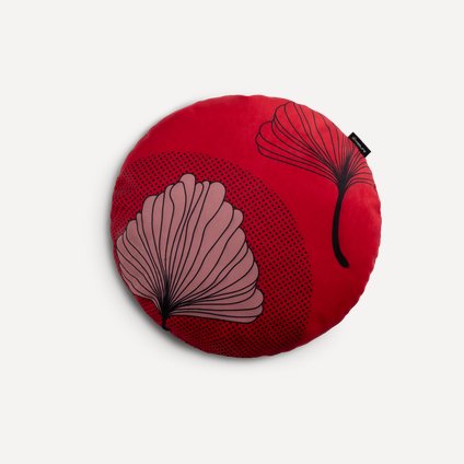 Подушка Рейн Ваби Red