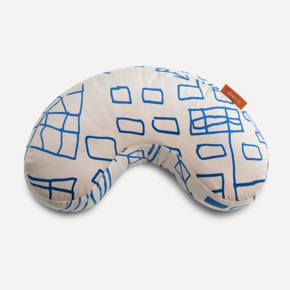 Подушка Тут Рядом Четверг Сине-бежевая