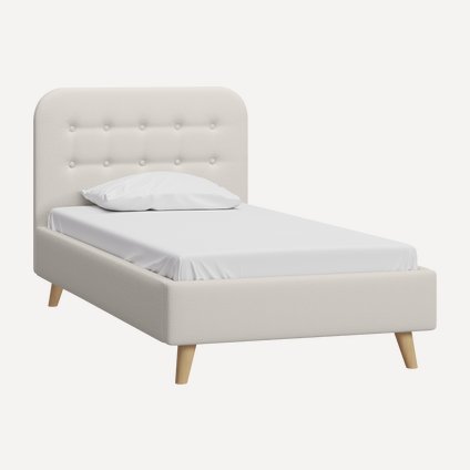 Кровать Динс 120 Букле Молочный