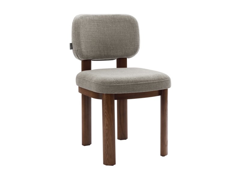 Стул Сампо Рогожка Серый/Орех
