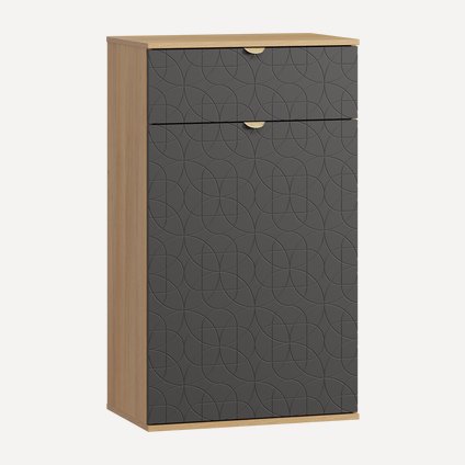 Обувница Монблан 63x110 Ритм Графитовый