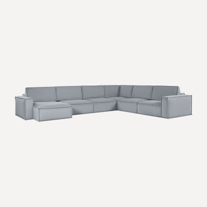 Диван модульный Этен 4 Vertical Silver