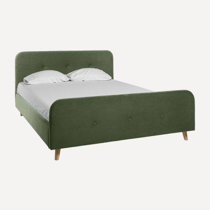 Кровать Плиди 180 Velvet Olive