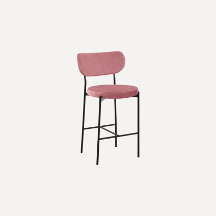 Стул полубарный Барбара Velvet Pink
