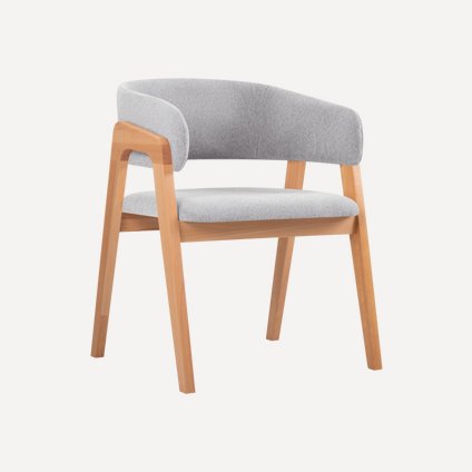 Стул Мэвис Букле Серый/Натуральный