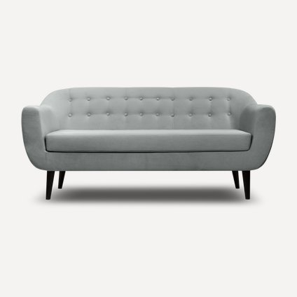 Диван прямой Роттердам-3 Velvet Grey