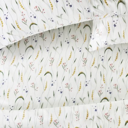 Простыня на резинке Pick&Pair Field-White 140x200