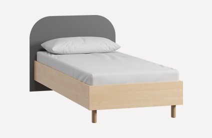 Кровать Дона 90 Plywood Grey