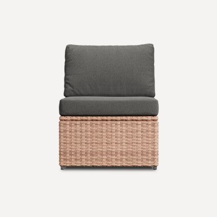 Кресло Брайт Рогожка Графитовый/Бежевый