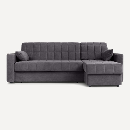 Диван угловой Мурано Velvet Grafit
