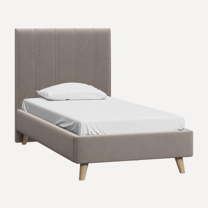 Кровать Шерона-Legs 90 Velvet Mushroom