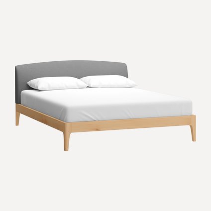 Кровать Лувен 160 Textile Grey