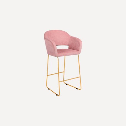 Стул барный Одар-5 Velvet Pink
