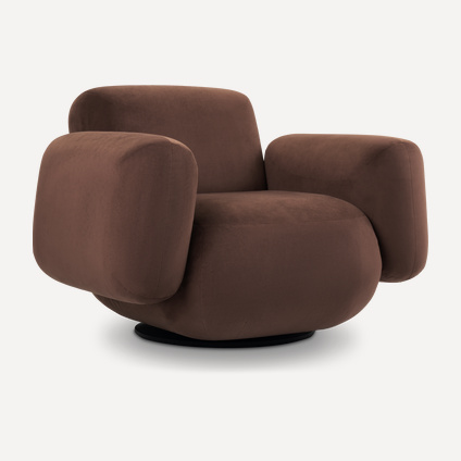 Кресло поворотное Я не минималист Barhat Cinnamon