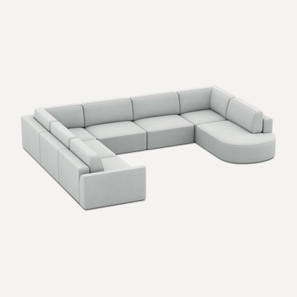 Диван модульный Спейс-М 6 Lazy Silver