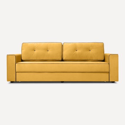 Диван прямой Менли Velvet Yellow
