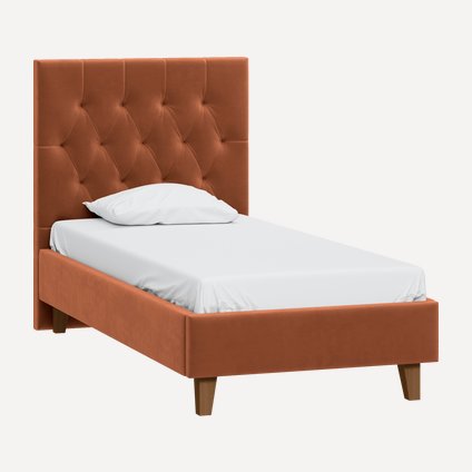 Кровать Раверти-Legs 90 Barhat Ginger