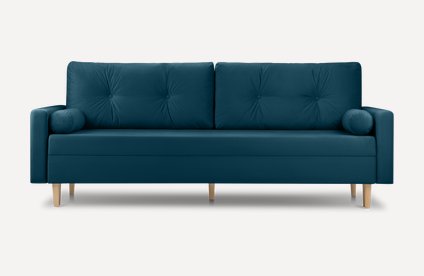 Диван прямой Нумо Velvet Navy Blue