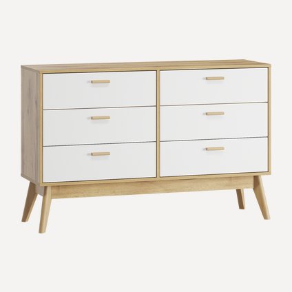 Комод Нордик-6 Wood White