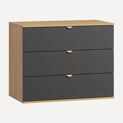 Комод Монблан-3 Fancy Grafit Oak