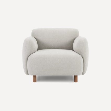 Кресло Пайпел-2 Bucle White