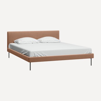Кровать Амьен 180 Barhat Caramel