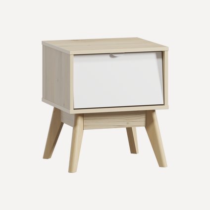 Тумба прикроватная Лесли White
