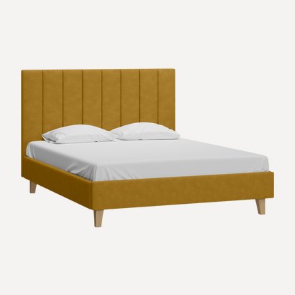 Кровать Скаун 160 Велюр Желтый