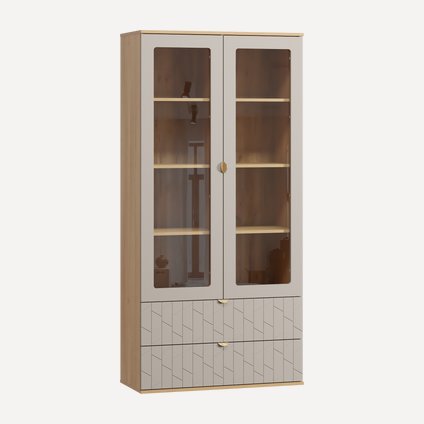 Витрина Монблан-1 Angle Santiago Oak