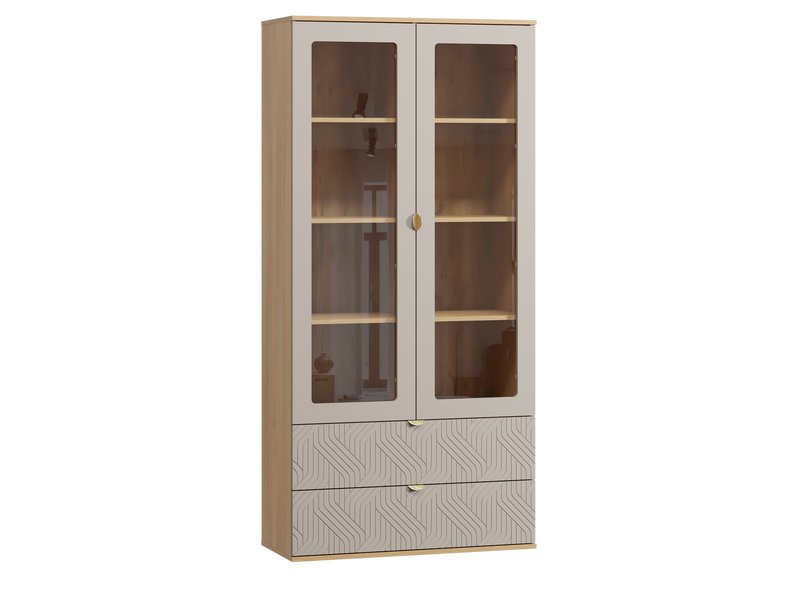 Витрина Монблан 2-93x195 Косы Латте