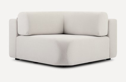 Угловое кресло Маиль-1 Bucle White