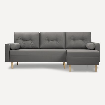 Диван угловой Нумо Velvet Grafit