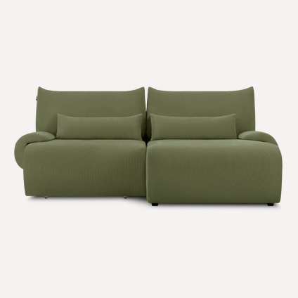 Диван угловой Аллаум Вельвет Оливковый