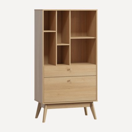 Стеллаж Торвалль 2-80x153 Дуб Барбера